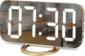 LED Mirror Digital Desk Clock with Large Display