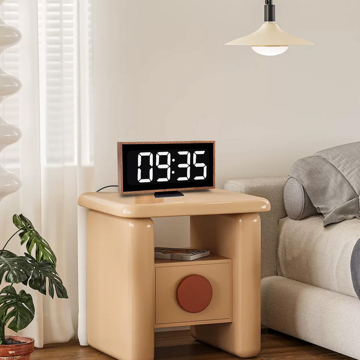Wooden LED Digital Desk Clock
