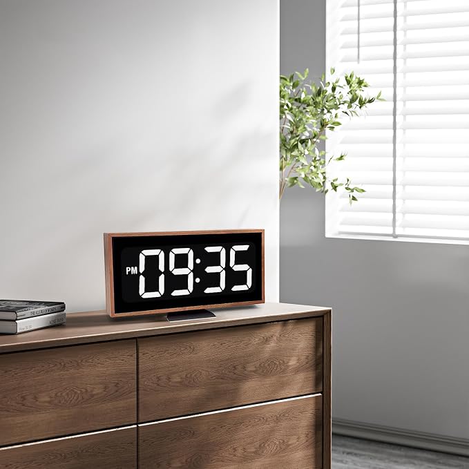 Wooden LED Digital Desk Clock