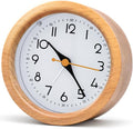 Wooden Analog Desk Clock with Silent Movement